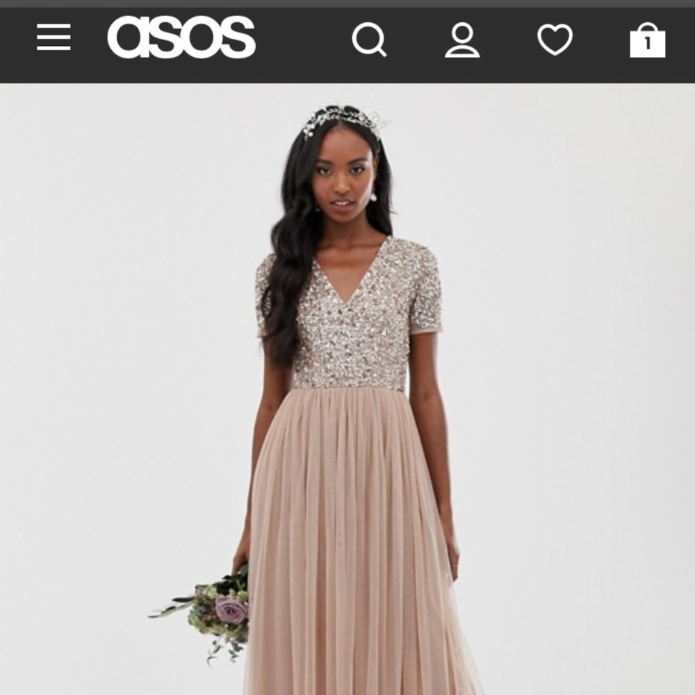 ASOS Maya Bridesmaid Dress Size 8